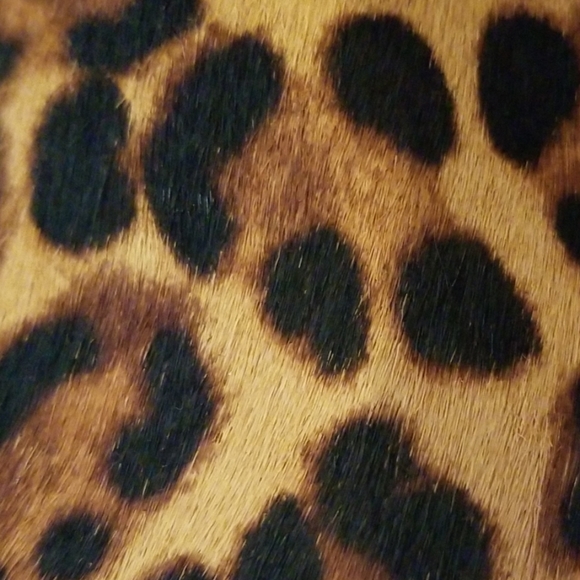 Cow Hide Leopard Print Booties - Picture 6 of 8